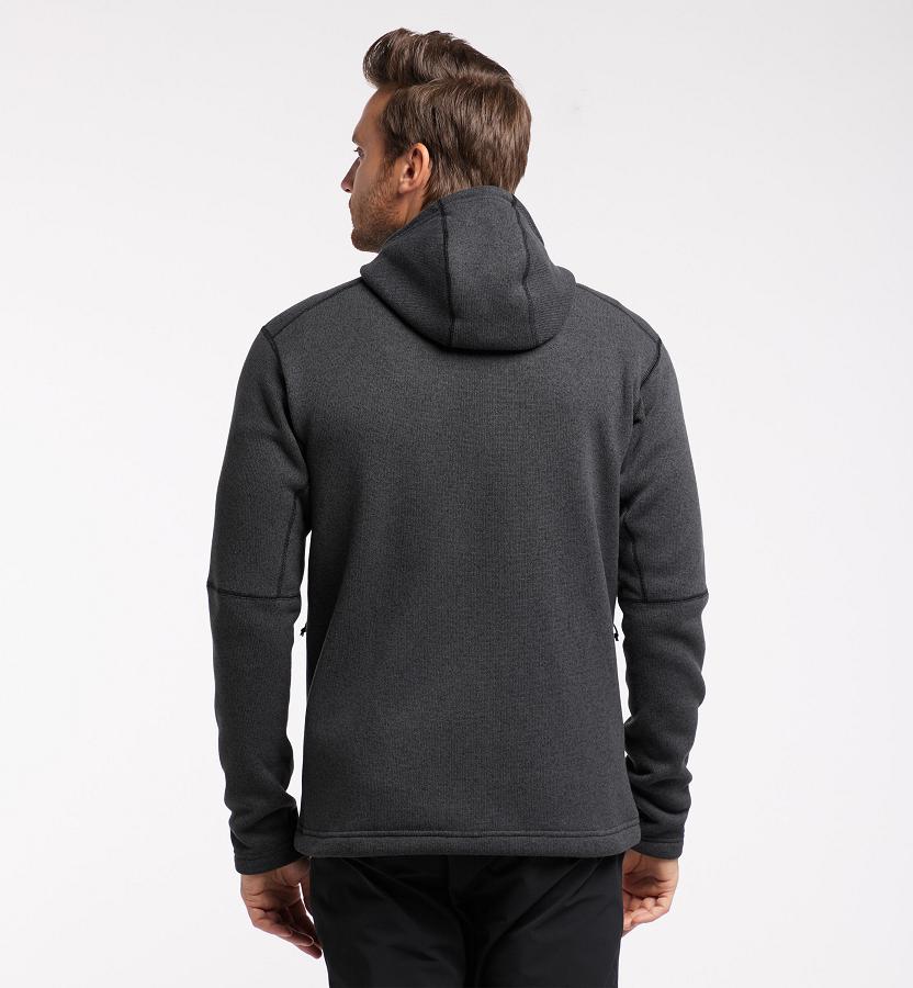 Haglöfs Mens Swook Fleece Black New Zealand 61430GLOC